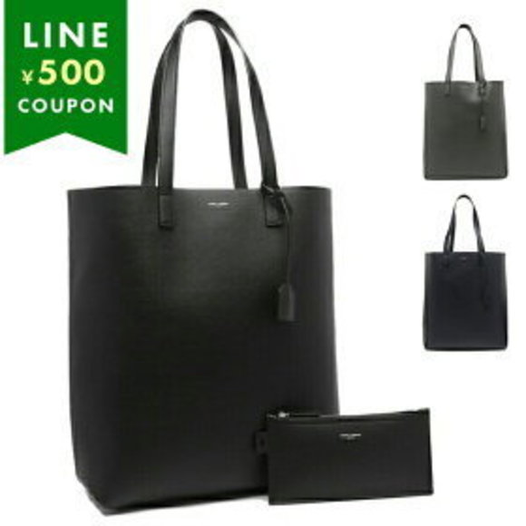 SAINT LAURENT PARIS Tote Bag Pouch Black YSL - Picture 1 of 9